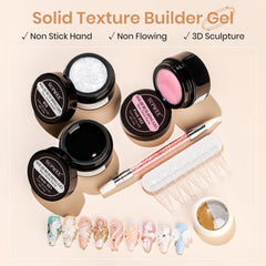 Gel d’extension SUPWEE perle blanche pour des ongles lumineux.