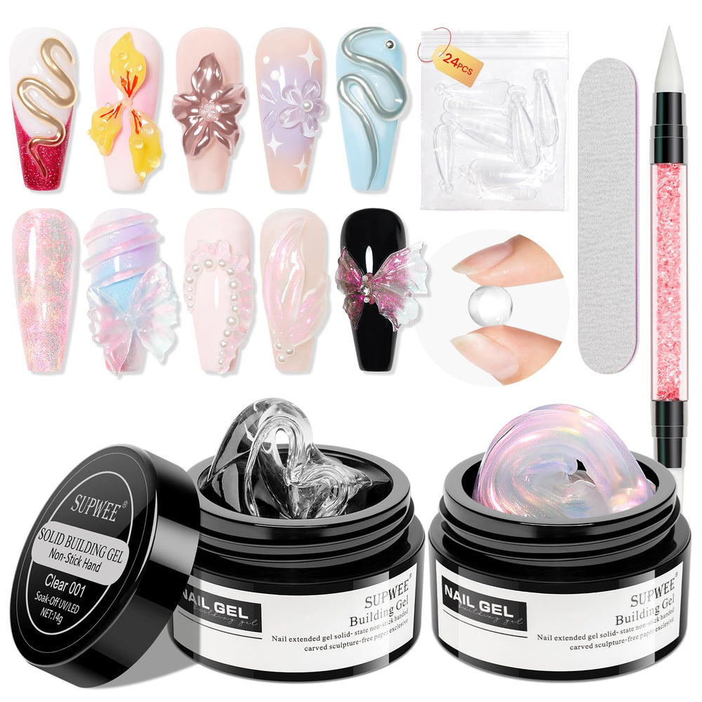 SUPWEE gel-extension rose-aurora pour ongles élégants et allongés