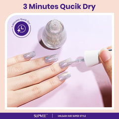 SUPWEE Vernis base huile, tenue longue et résistance accrue.
