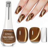 Vernis SUPWEE brun cat-eye avec aimant pour effet regard félin