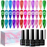 SUPWEE vernis néon oeil-de-chat, bouteille colorée pour effets lumineux.