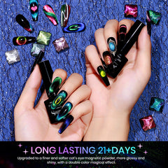 SUPWEE vernis œil-de-chat couleur 04, application lisse.