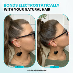 Surethik couverture-zone-cheveux montre une zone ciblée visiblement renforcée.