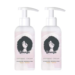 SURORAIN Crème Définissante appliquée sur cheveux mouillés pour des boucles plus nettes.