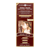 Surya Brasil Crème henné Bourgogne – application facile et couleur riche.