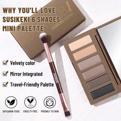 Nuances neutres SUSIKEKI taupe et beige pour le maquillage quotidien.