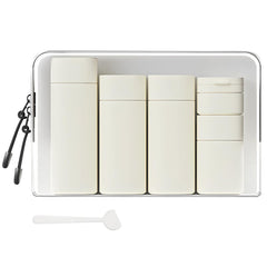 Suteng trousse voyage transparente montrant l’espace d’organisation.