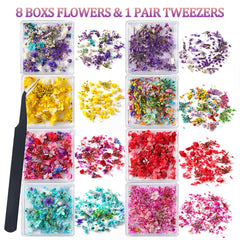Petales miniatures colorés pour art des ongles avec SUTOZMIWE.