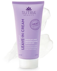 SUTRA Heat Guard Leave-In Cream hydrate en profondeur pour des cheveux souples sans rinçage.