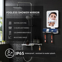 Miroir douche Suupvaor préchauffage rapide et surface dégagée