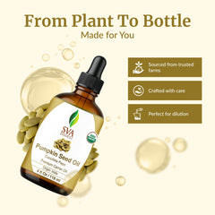 SVA ORGANICS huile pépins courge massage corporel, texture non grasse