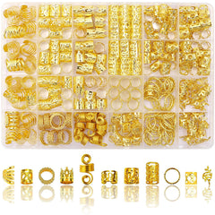 SVNMU clips spirale dorés pour tresses, fixation rapide et décor élégant.