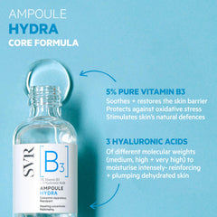 Sérum SVR B3, triple acide hyaluronique pour peau repulpée.