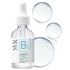Sérum SVR B3 pour le visage, bouteille montrant l’hydratation durable.