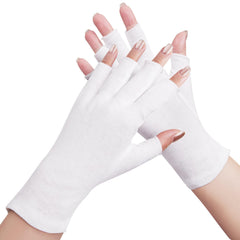 Gants SWAKER en coton blanc design sans doigts pratique sur écran
