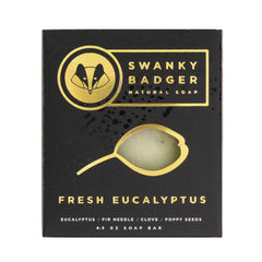 Swanky Badger Fresh Eucalyptus – mousse riche pour une douche hydratante et rafraîchissante.