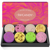 SWCANDY bombes douche – ensemble de huit pièces, fragrance calme et durable.