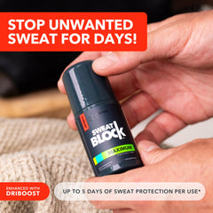 Bouteille SweatBlock 35 ml pratique et discrète.