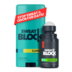 SweatBlock Roll-On défense anti-transpiration nocturne pour une peau sèche au réveil