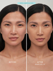 Texture satinée du fond Sweed Glass Skin pour une couvrance naturelle.