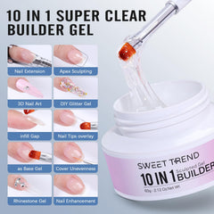 Pinceaux SWEET TREND pour ongles à 3 têtes, application précise