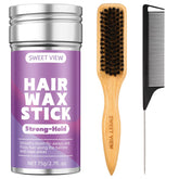 Sweet View brosse poils de sanglier et manche en bois, coiffage doux et efficace.