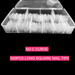 SWETIDY boîte robuste avec 10 grilles de 50 ongles chacune pour rangement pratique.