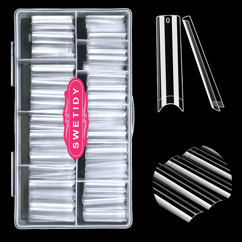 SWETIDY No C Curve, onglets carrés plats XXL pour adhérence naturelle.