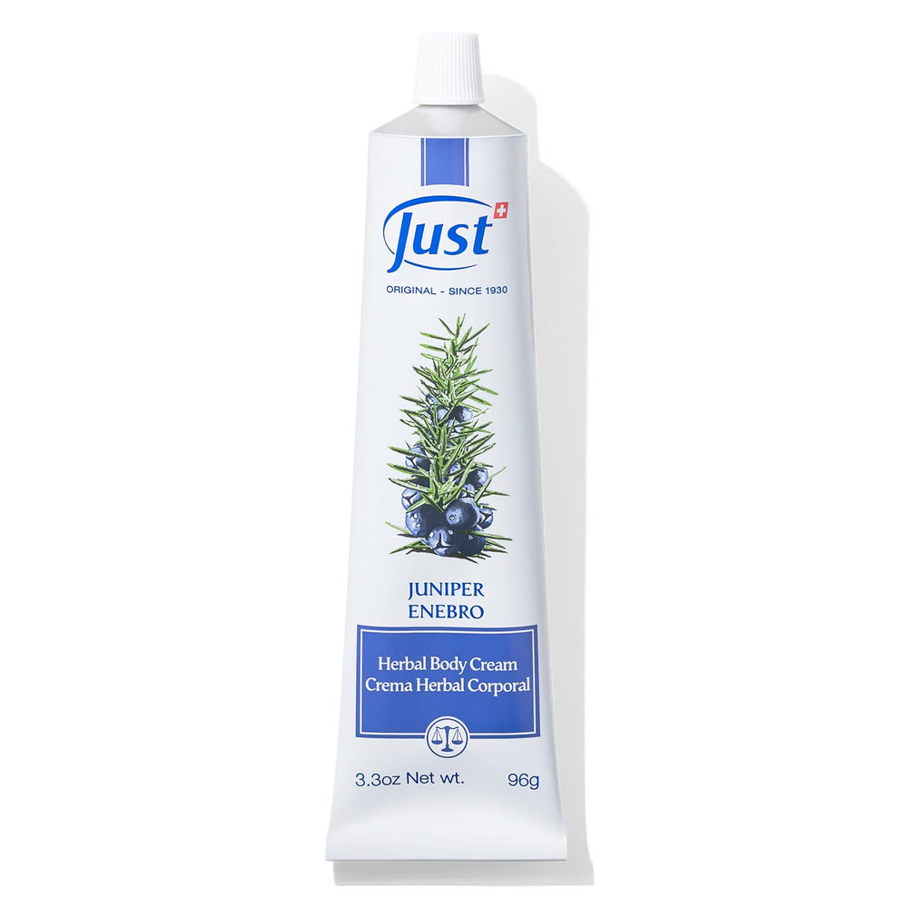 Crème genévrier SwissJust – bouteille prête au massage musculaire