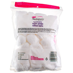 Swisspers boules coton robustes idéales pour démaquillage et retrait du vernis.