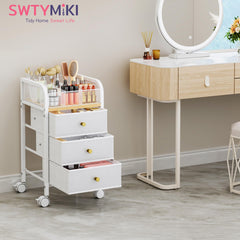 SWTYMIKI roues 360° - déplacement fluide entre salle de bain et chambre.