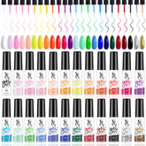 SXC kit liner avec 24 couleurs pour des nail arts variés et précis.