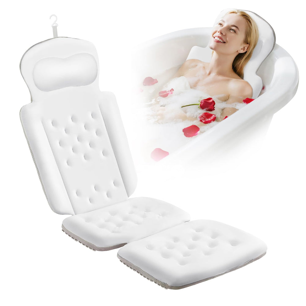 sxiiro oreiller bain avec ventouses puissantes pour fixation sûre