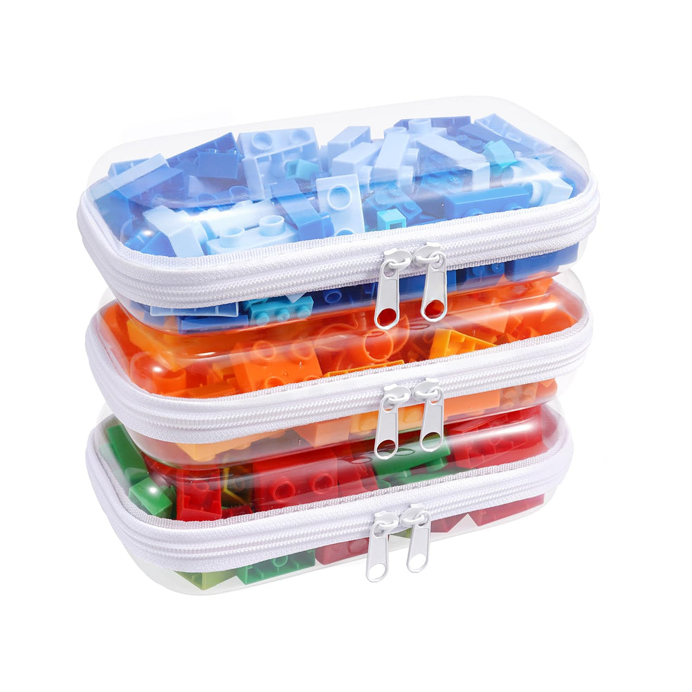SXS LACONIC étui plastique dur transparent avec zip double facilite l'organisation.