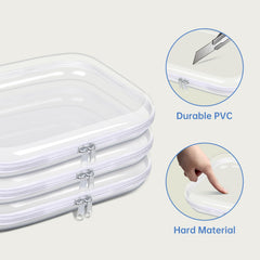 SXS LACONIC étui transparent avec fermetures doubles, rangement clair et durable.
