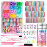 Élastiques SYGY pour cheveux d'enfant, colorés et durables, parfaits pour créer des coiffures rapides.