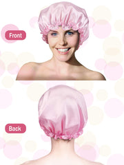 Syhood bonnet satin bleu marine, doux et extensible pour un ajustement sûr.