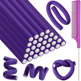 Syhood rouleaux cheveux flexibles 7 pouces, boucles faciles sans chaleur.