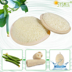 Sysmie pad loofah massage-peau stimule la circulation et revitalise la peau