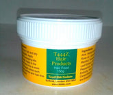 T444Z Hair Food dans un bocal blanc, soin nourrissant pour cheveux.