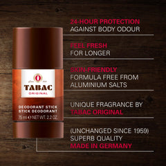 Tabac Original bâton parfum texture fluide pour une application douce.