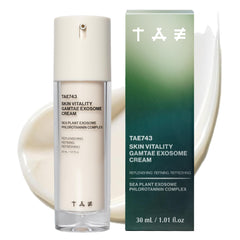 TAE743 Crème Gamtae Exosome dans flacon – hydratation légère pour le visage.