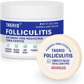 TAGRID crème-traitement folliculite sur peau, application ciblée pour soulager les irritations.