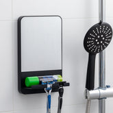 Miroir de douche TAILI anti-buée avec ventouse pour une fixation simple et rapide