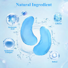 Texture gel douce des patchs yeux Taimand pour une sensation rafraîchissante.