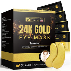 Patchs yeux Taimand or 24K pour un regard éclatant et revitalisé.