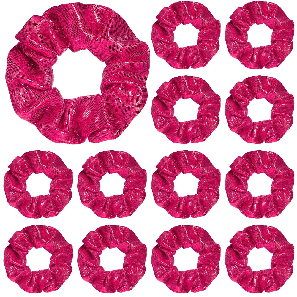 Taiyin 24 chouchous métalliques roses brillants, parfaits pour le sport et la mode.