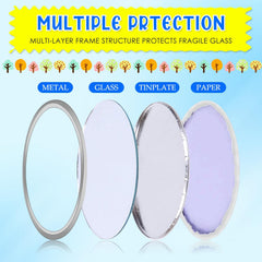 Taiyin miroir compact portable, parfait pour le sac et les déplacements professionnels.