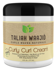Texture légère de la crème Taliah Waajid, frizz maîtrisé.