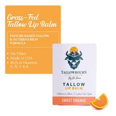 Baume Lèvres Tallowbourn enrichi en vitamine E pour adoucir les lèvres.